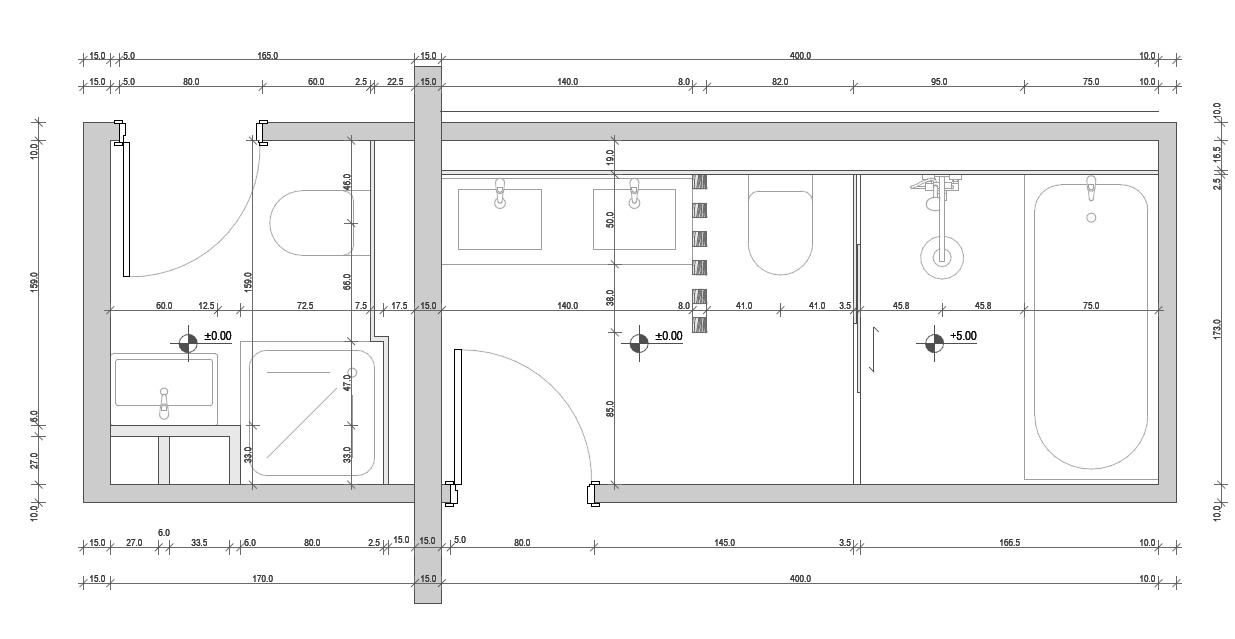 Grundrisskonzept der Badplanung in 8645 Jona